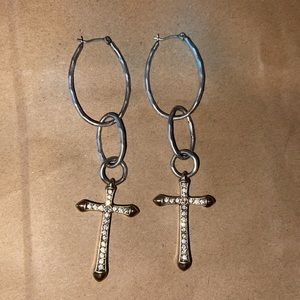 Lucky Brand Cross Earrings